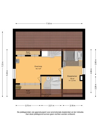 Plattegrond - Raadhuisstraat 39, 4431 AH 's-Gravenpolder - Eerste verdieping - 2D.jpg